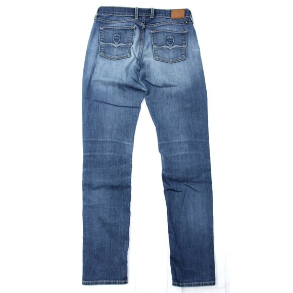 Lucky Brand Stretch Sofia Medium Wash Distressed Mid Rise Skinny Jeans 4/27 Reg - Picture 11 of 11